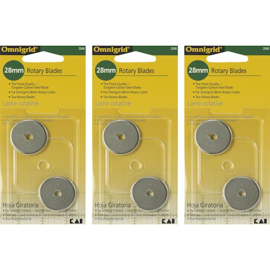 Omnigrid® 28mm Rotary Replacement Blades, Pack Of 6